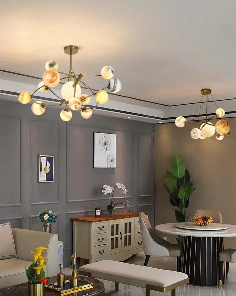 WOMO Planet Glass Chandelier-WM2385 - Image 6