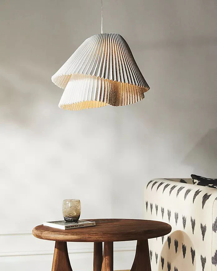 WOMO Pleated Dress Pendant Light-WM2907 - Image 4
