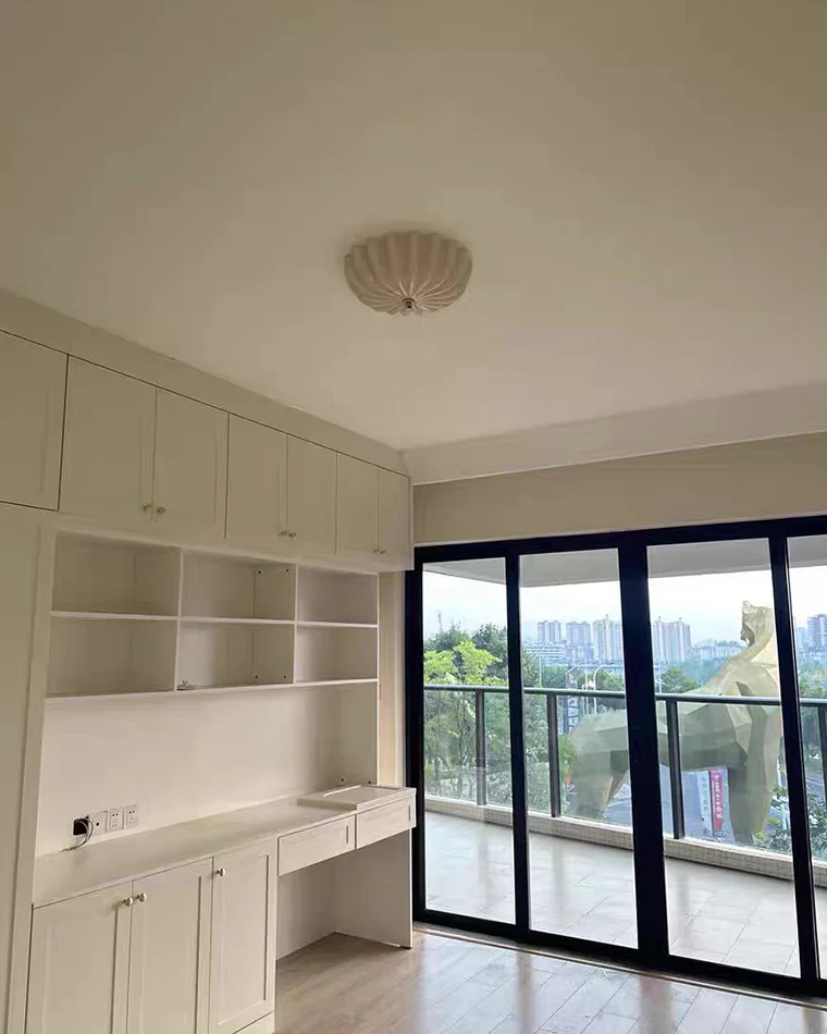 WOMO Pleated Glass Flush Mount Ceiling Light-WM1133 - Image 21