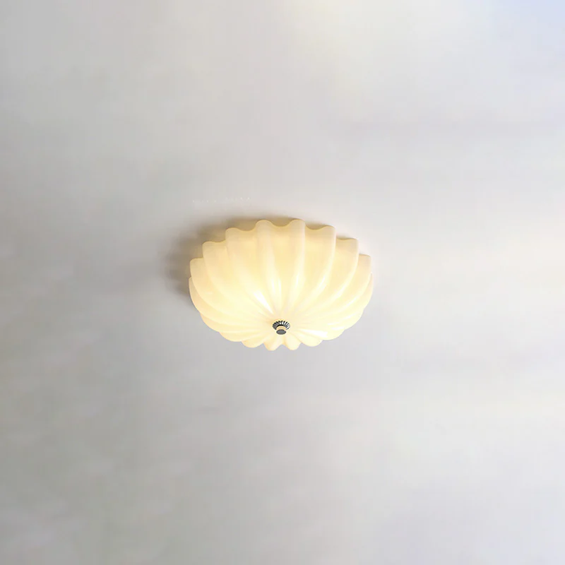 WOMO Pleated Glass Flush Mount Ceiling Light-WM1133 - Image 26