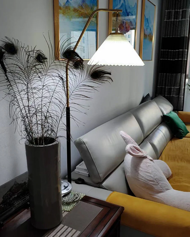 WOMO Pleated Hanging Floor Lamp-WM7066 - Image 17