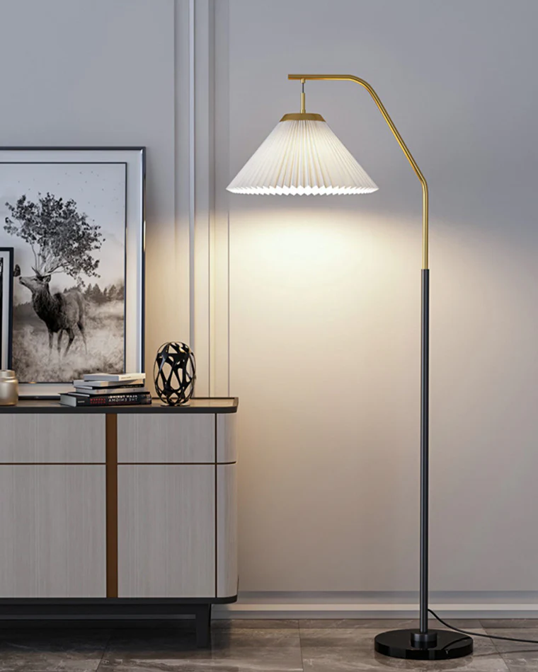 WOMO Pleated Hanging Floor Lamp-WM7066 - Image 2