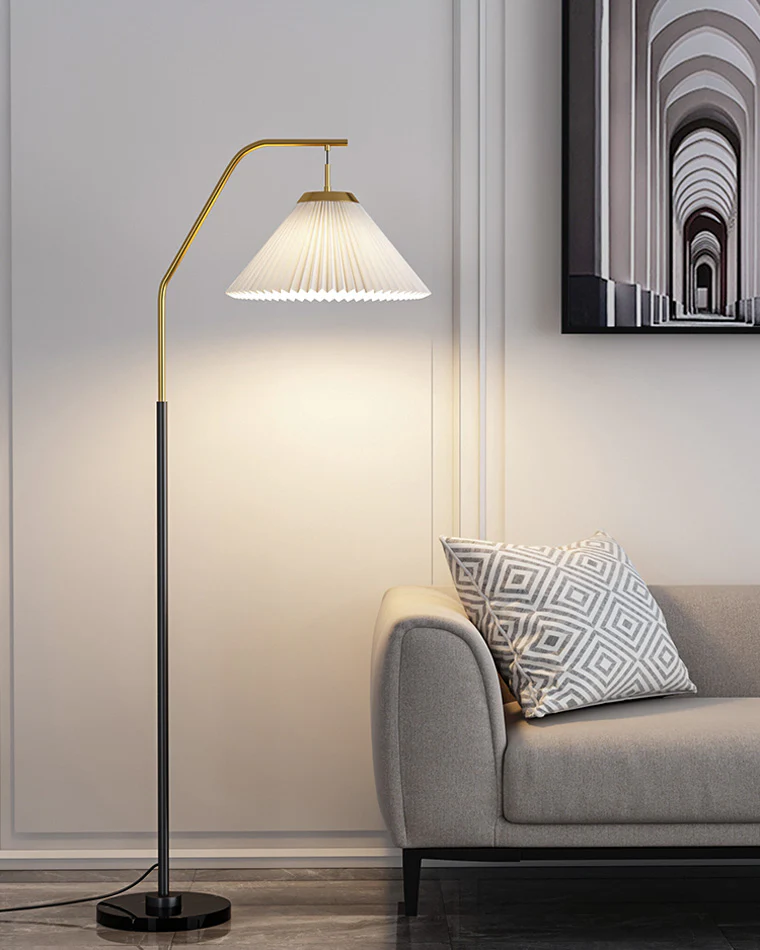 WOMO Pleated Hanging Floor Lamp-WM7066 - Image 3
