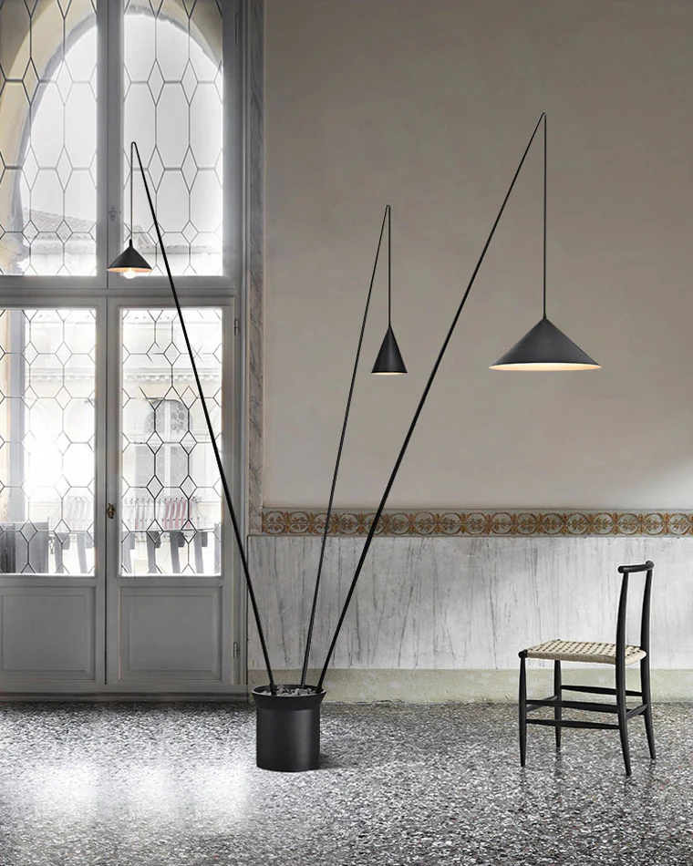 WOMO 3-light Overhanging Floor Lamp-WM7031 - Image 4