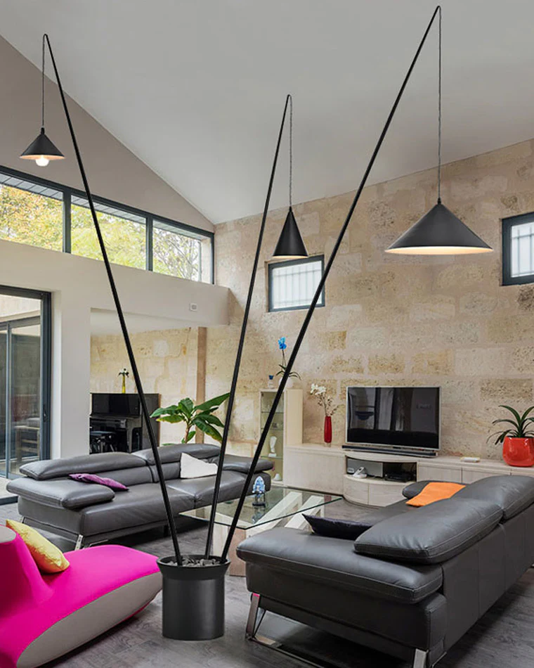 WOMO 3-light Overhanging Floor Lamp-WM7031 - Image 6