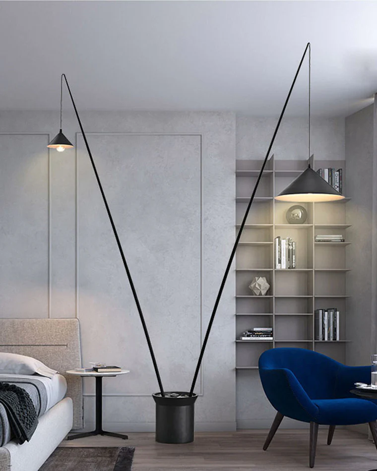 WOMO 3-light Overhanging Floor Lamp-WM7031 - Image 7