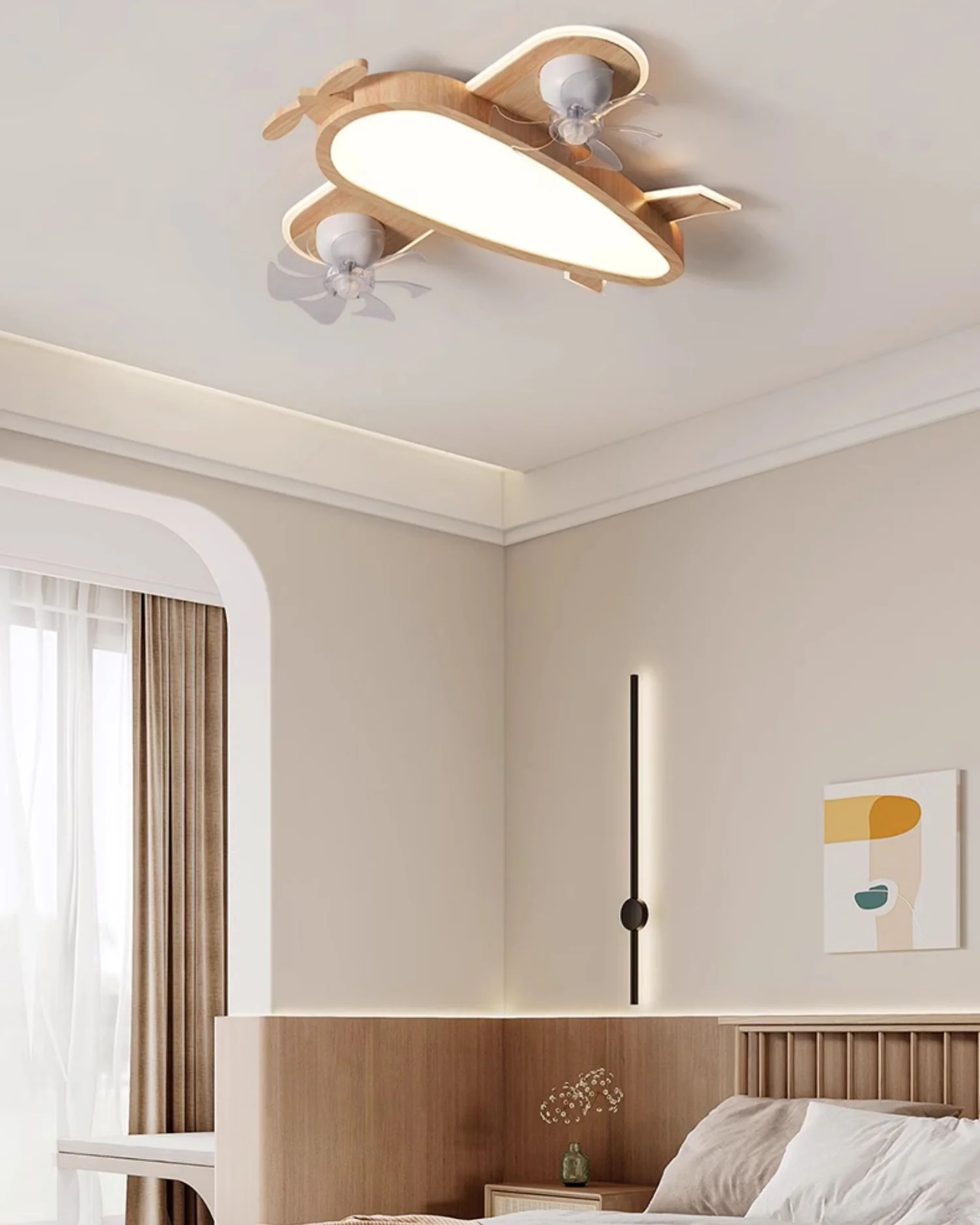 WOMO Propeller Low Profile Ceiling Fan Lamp - WM5274 - Image 6