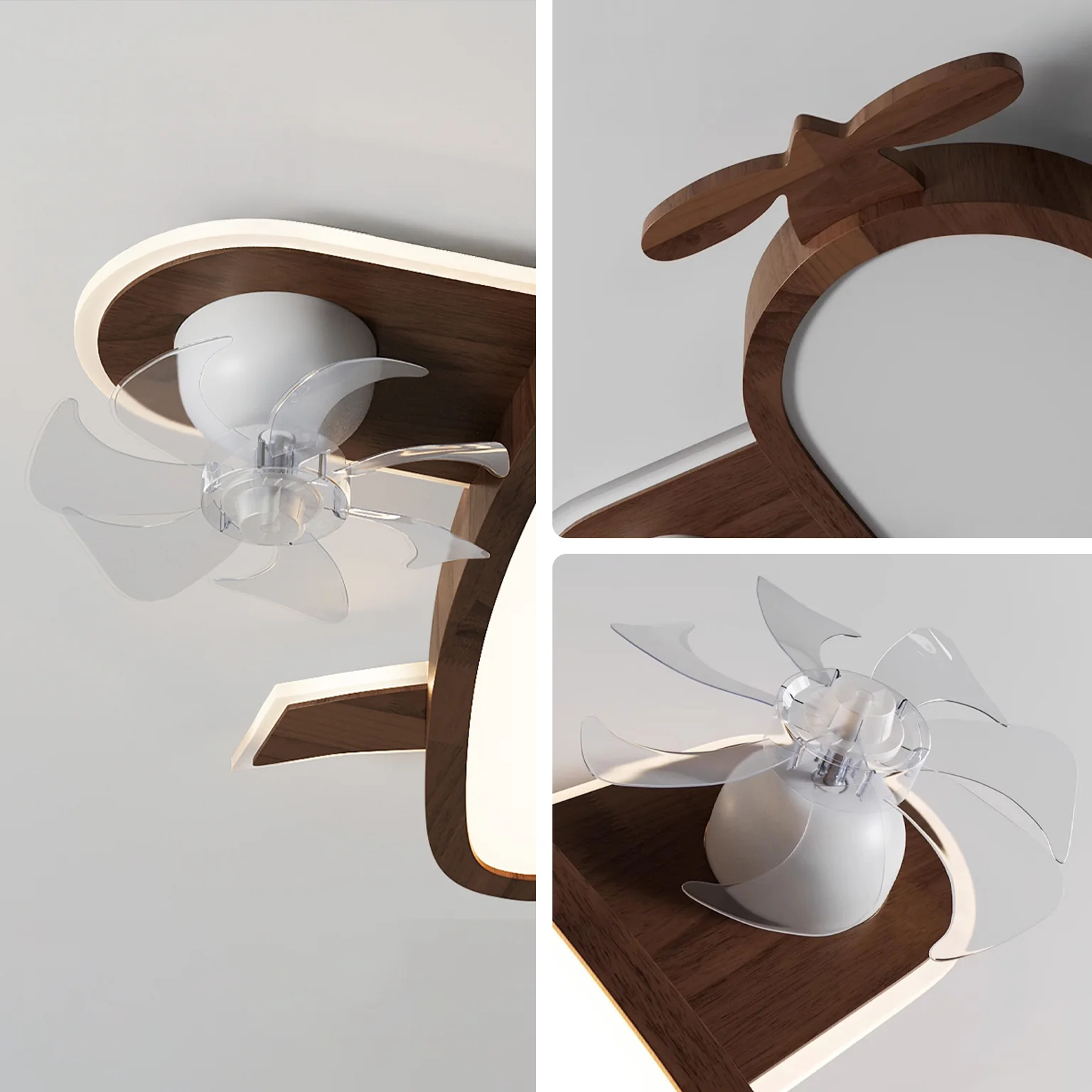 WOMO Propeller Low Profile Ceiling Fan Lamp - WM5274 - Image 7