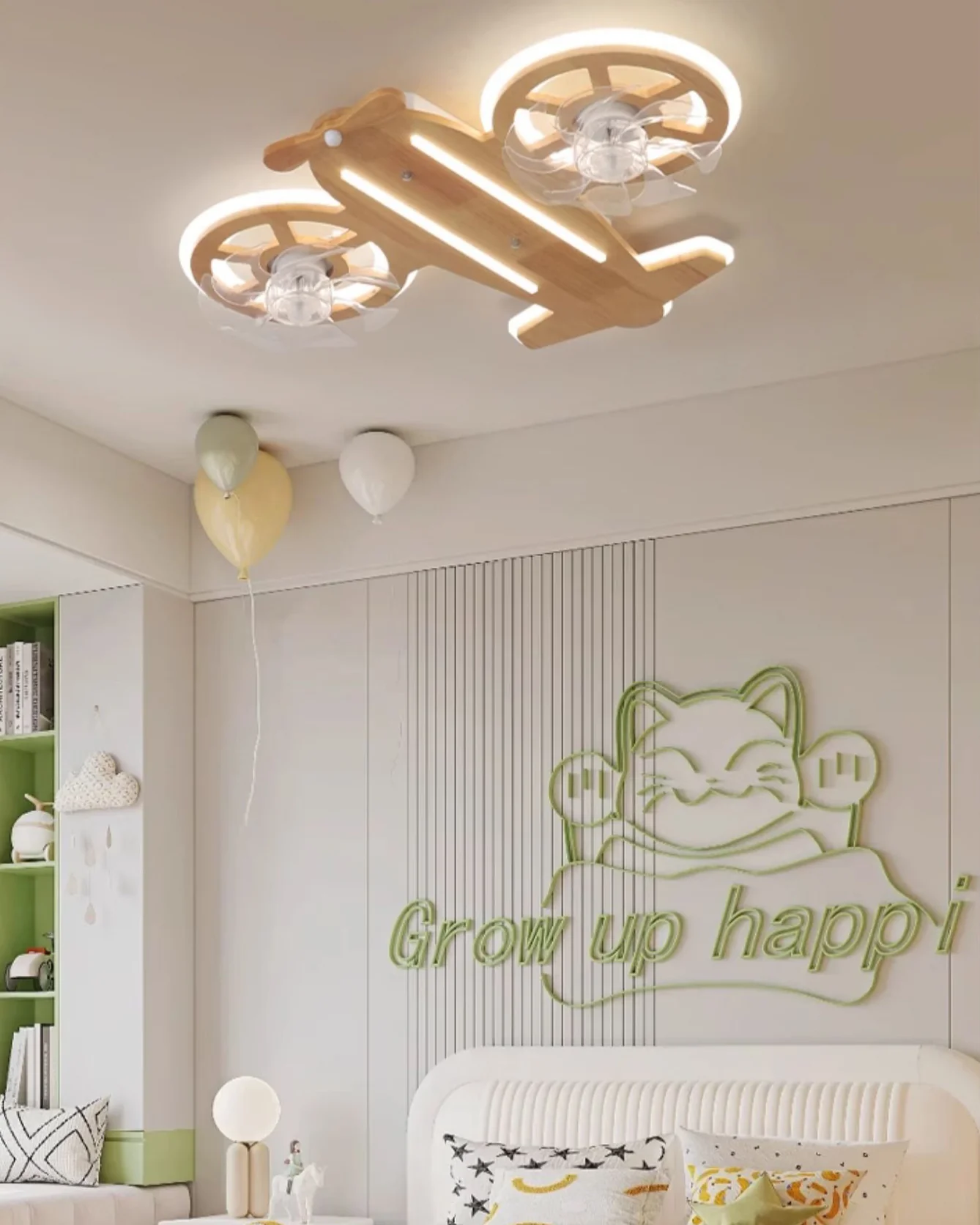 WOMO Propeller Low Profile Ceiling Fan Lamp - WM5275 - Image 5