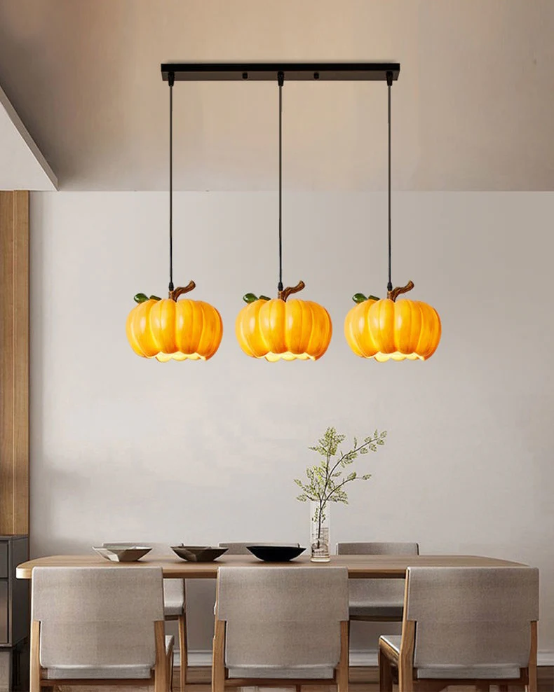 WOMO Pumpkin Glass Dome Pendant Light-WM3004 - Image 4