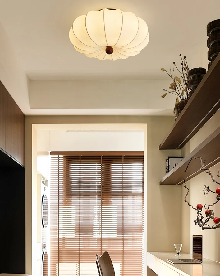 WOMO Pumpkin Silk Ceiling Light-WM1215 - Image 3