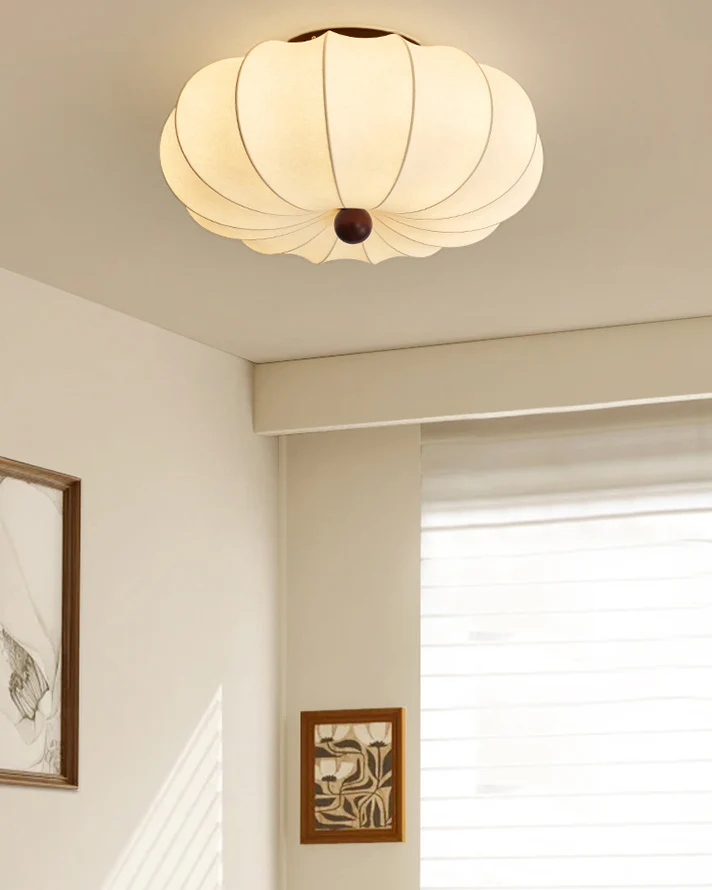 WOMO Pumpkin Silk Ceiling Light-WM1215 - Image 4