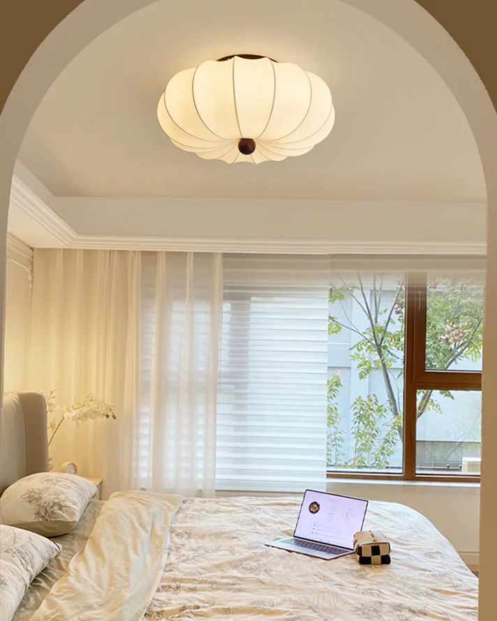 WOMO Pumpkin Silk Ceiling Light-WM1215 - Image 5