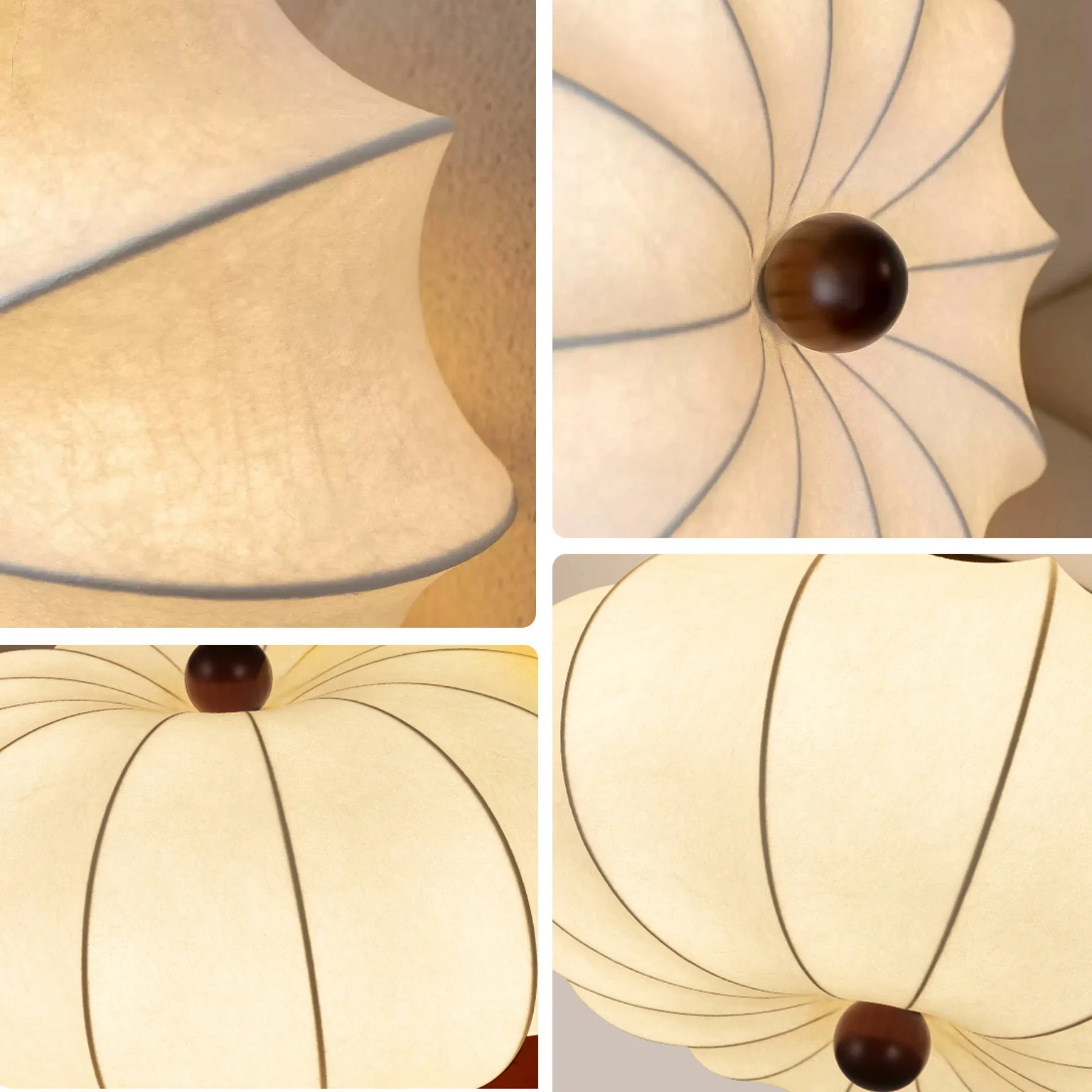 WOMO Pumpkin Silk Ceiling Light-WM1215 - Image 9