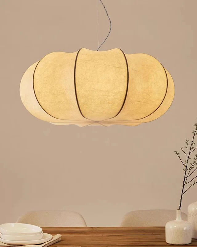 WOMO Pumpkin Silk Pendant Light-WM2968 - Image 8