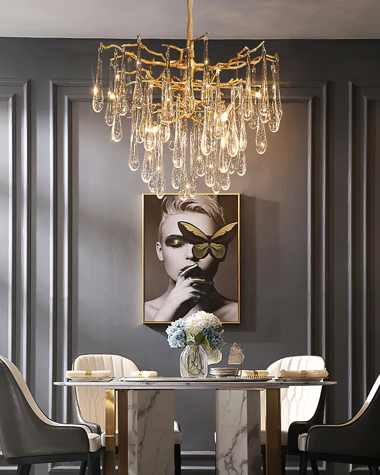 WOMO Raindrop Crystal Chandelier-WM3046 - Image 2