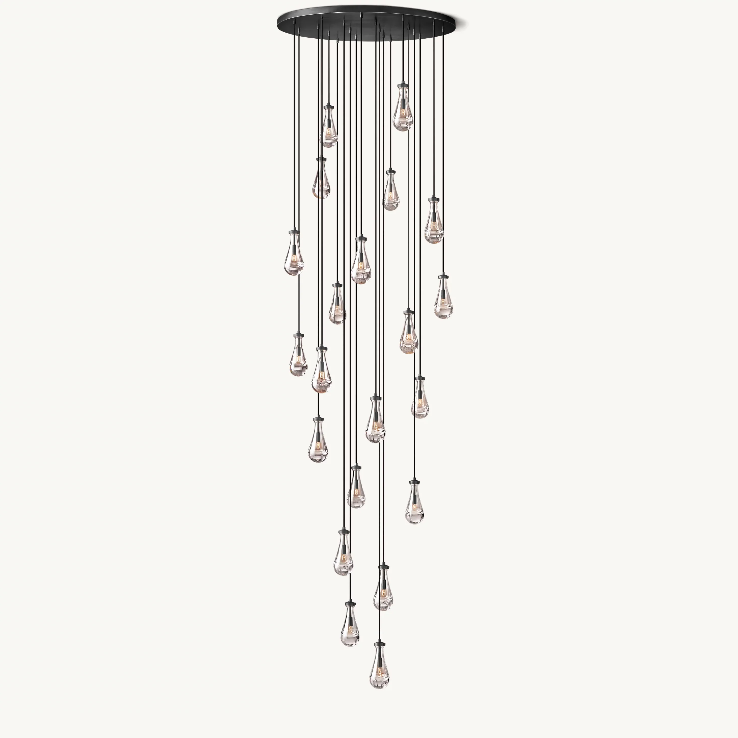 WOMO Raindrop Glass Chandelier-WM2809 - Image 15