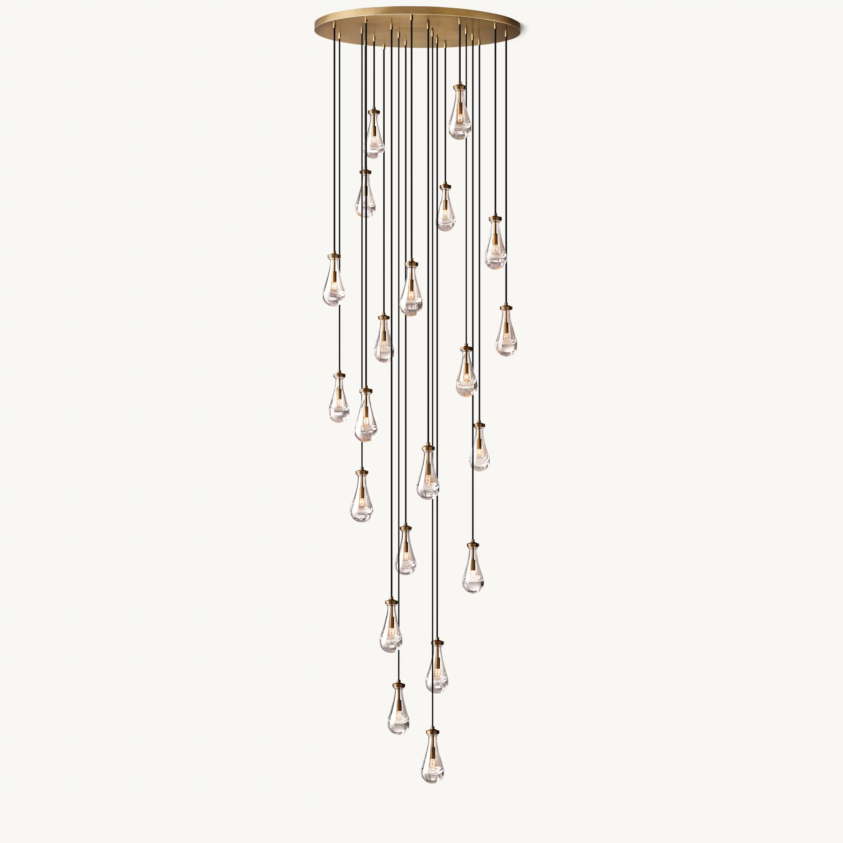 WOMO Raindrop Glass Chandelier-WM2809 - Image 27