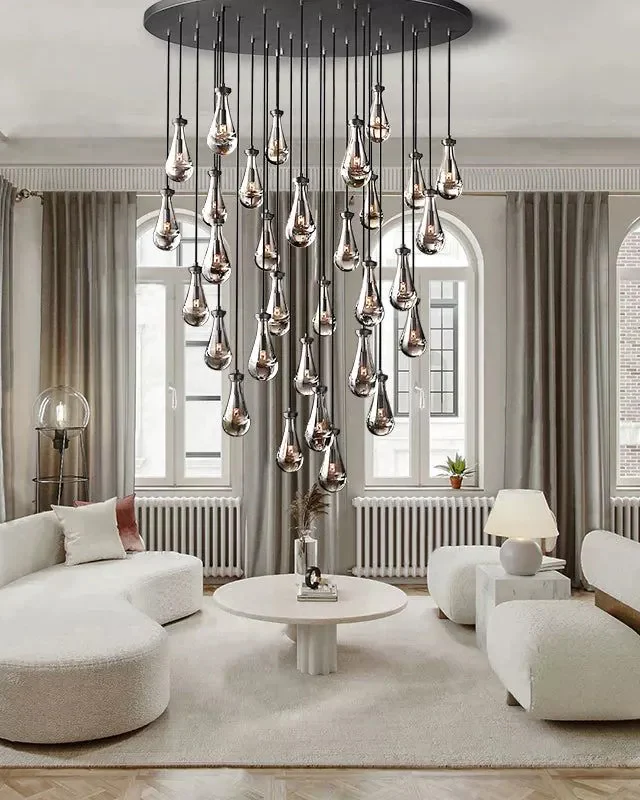 WOMO Raindrop Glass Chandelier-WM2809 - Image 7