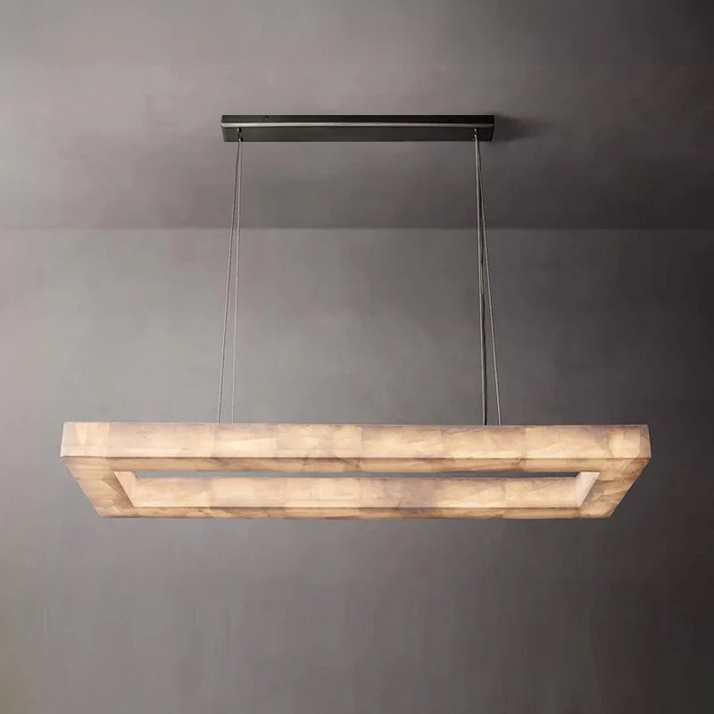 WOMO Rectangle Alabaster Chandelier-WM2822 - Image 14
