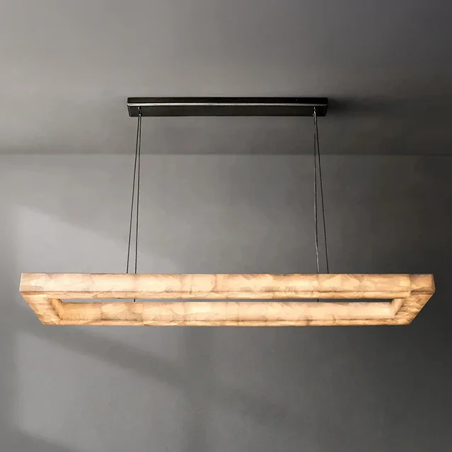 WOMO Rectangle Alabaster Chandelier-WM2822 - Image 16