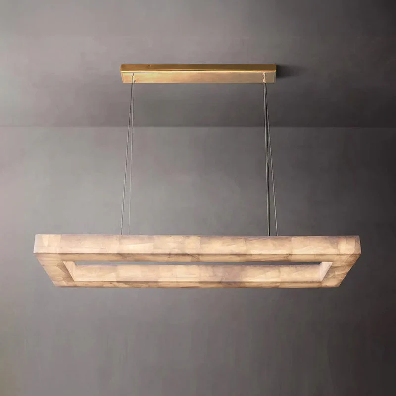 WOMO Rectangle Alabaster Chandelier-WM2822 - Image 18