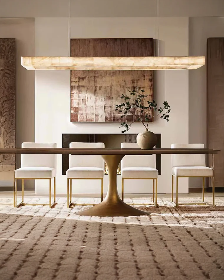 WOMO Rectangle Alabaster Chandelier-WM2822 - Image 4