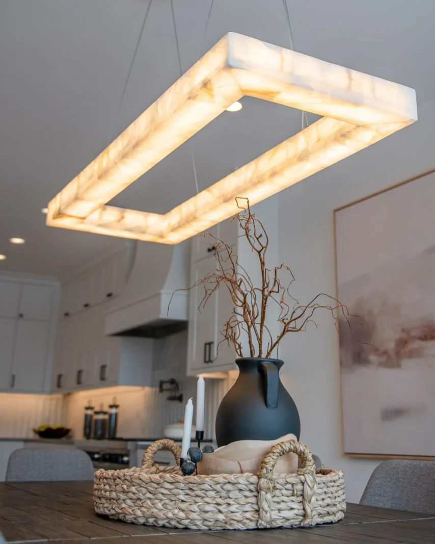 WOMO Rectangle Alabaster Chandelier-WM2822 - Image 5