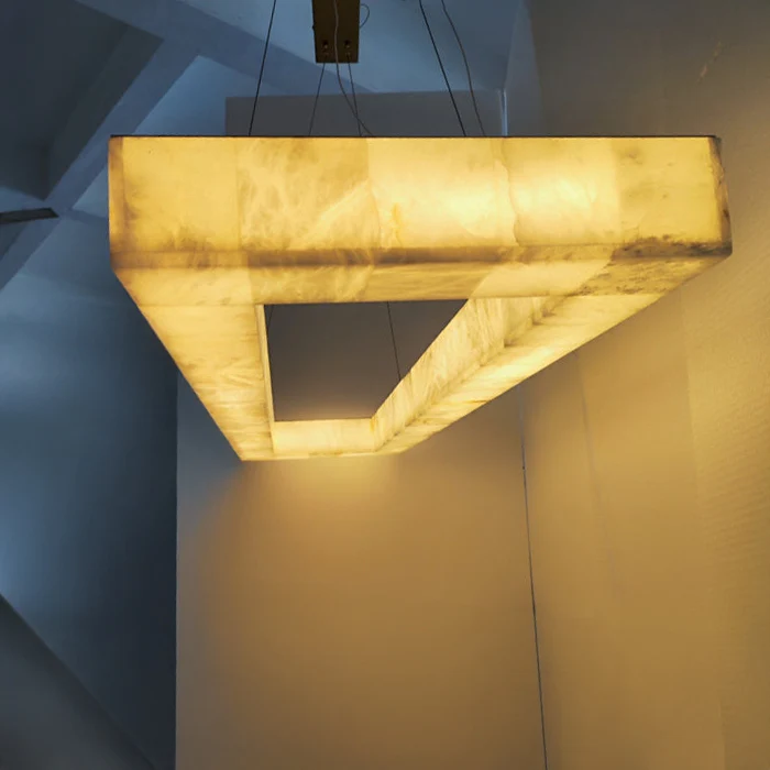 WOMO Rectangle Alabaster Chandelier-WM2822 - Image 9