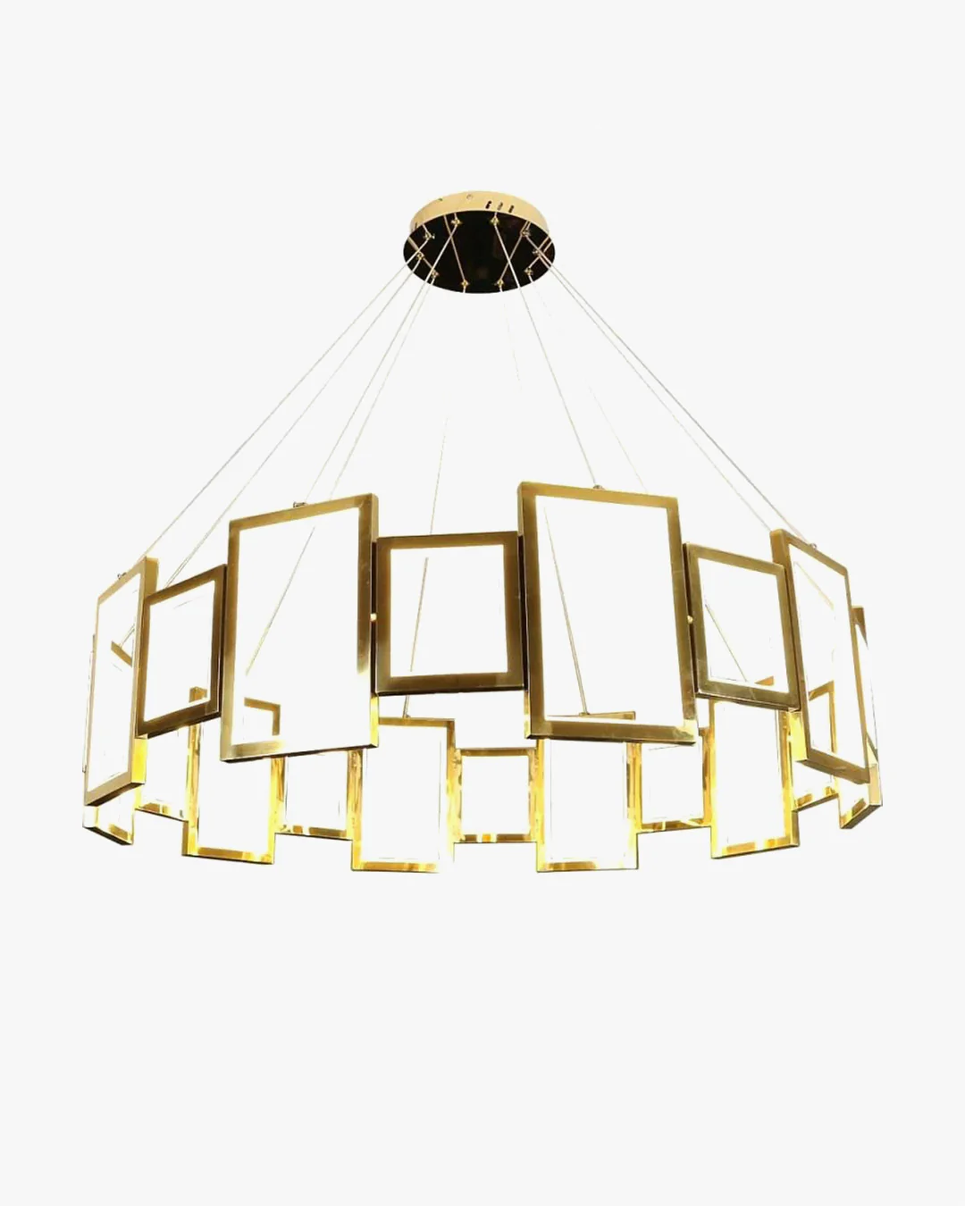 WOMO Rectangular Led Round Chandelier-WM2778 - Image 18