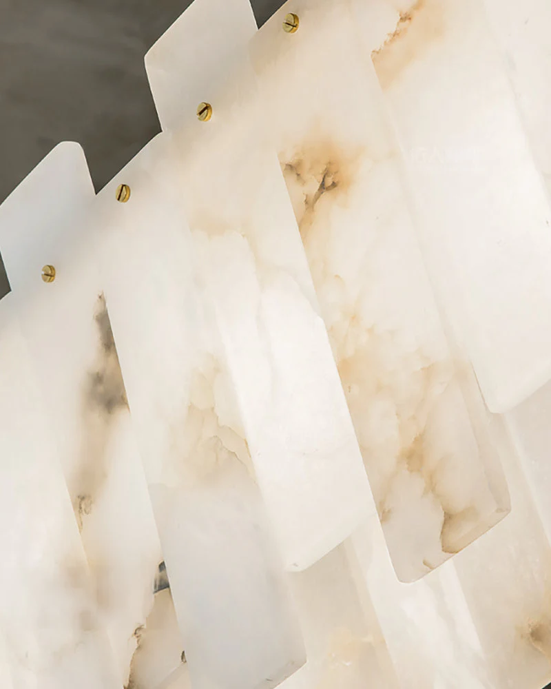 WOMO Rectangular Alabaster Chandelier-WM2856 - Image 11