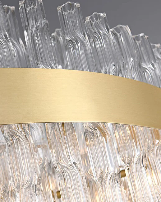 WOMO Gold Rectangular Crystal Chandelier-WM2548 - Image 10