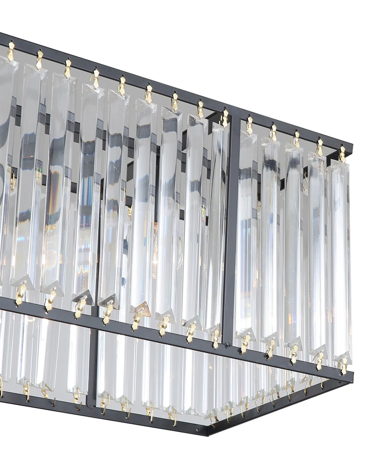 WOMO Rectangular Crystal Prism Chandelier-WM2588 - Image 12