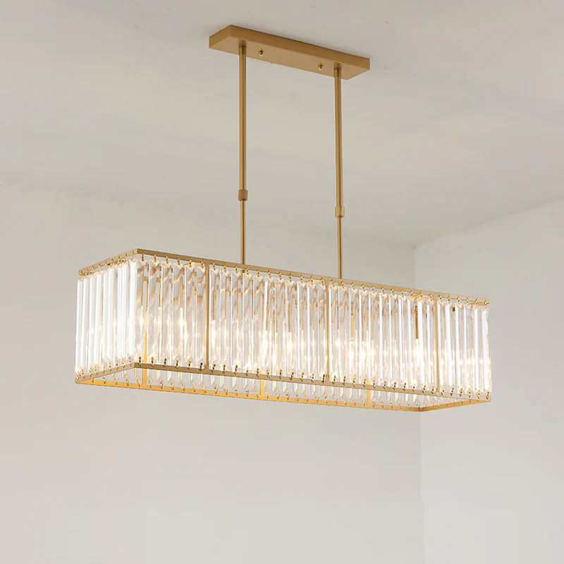 WOMO Rectangular Crystal Prism Chandelier-WM2588 - Image 15