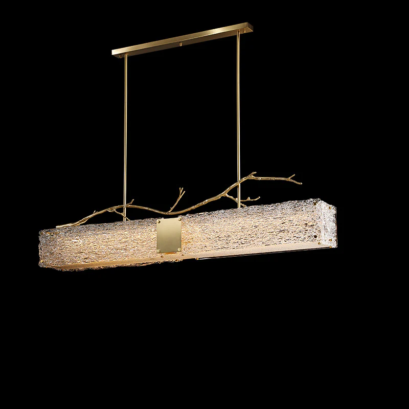 WOMO Rectangular Glass Chandelier-WM2364 - Image 10