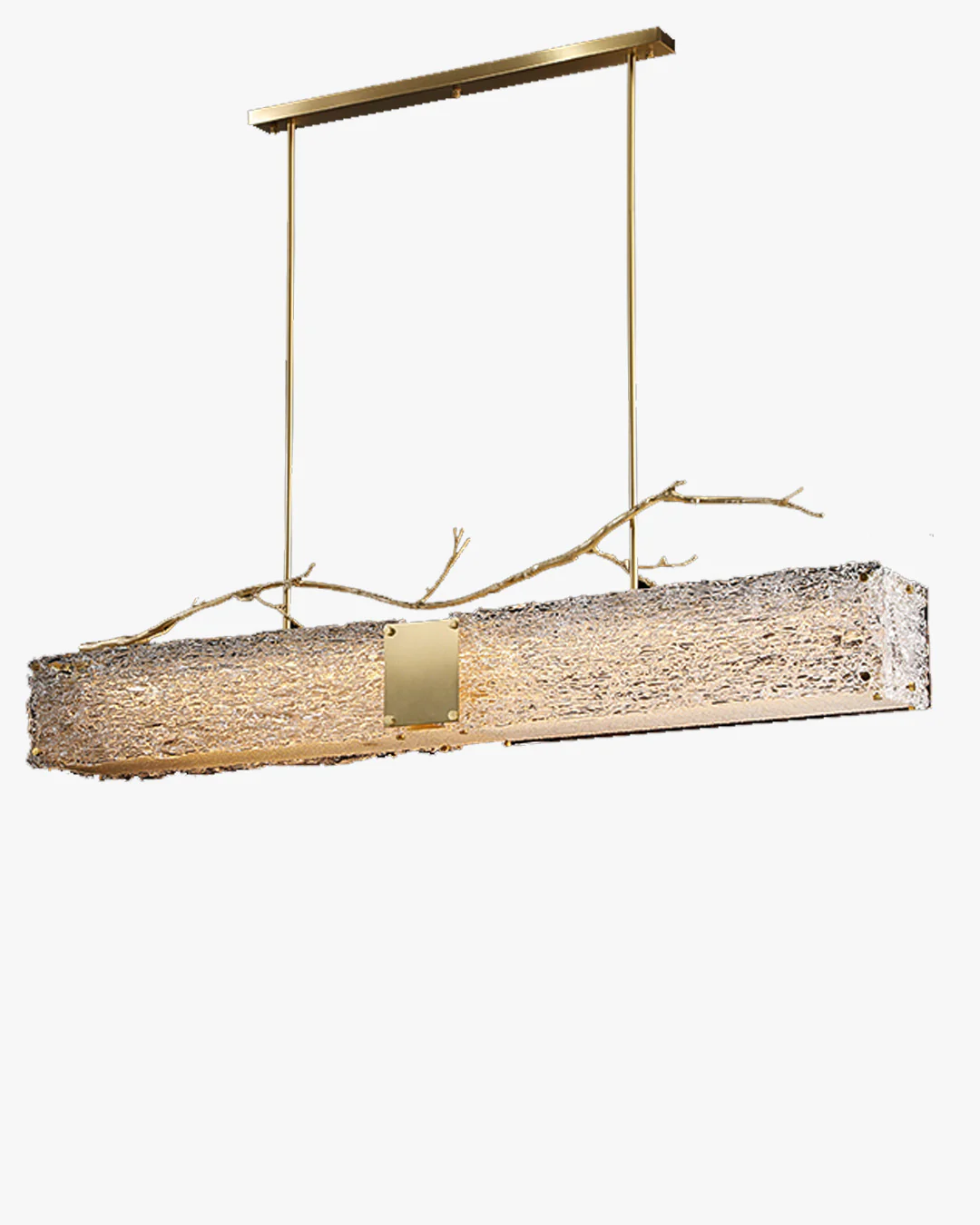 WOMO Rectangular Glass Chandelier-WM2364 - Image 4
