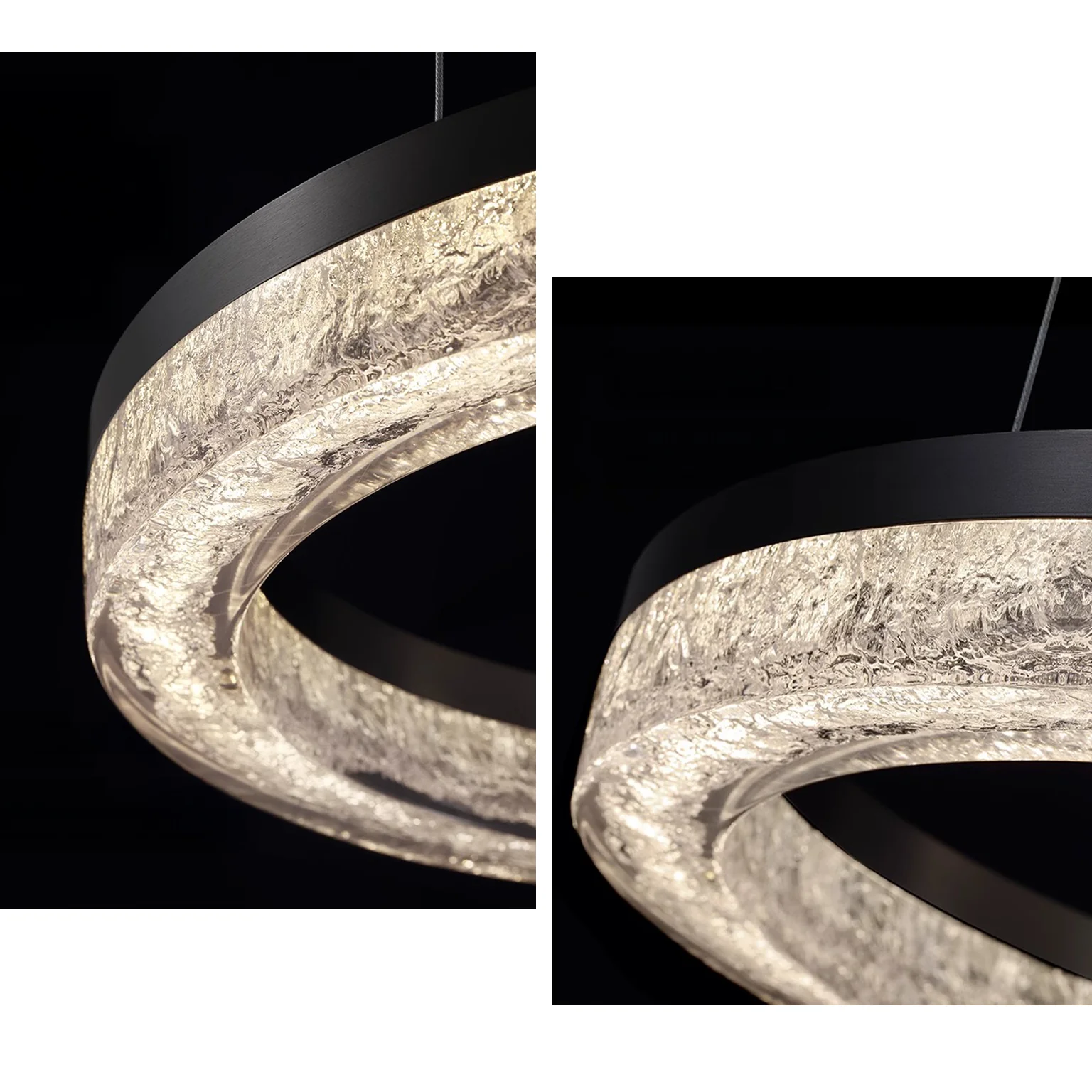 WOMO Resin Circular Led Chandelier-2994 - Image 10