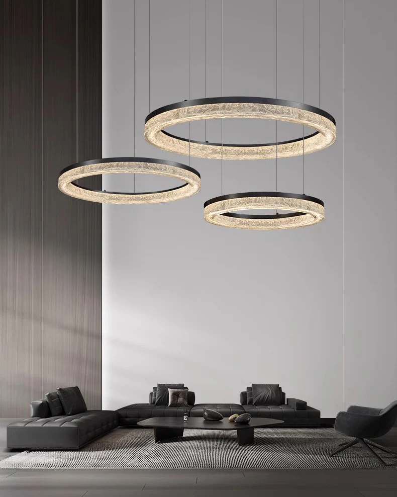 WOMO Resin Circular Led Chandelier-2994 - Image 2