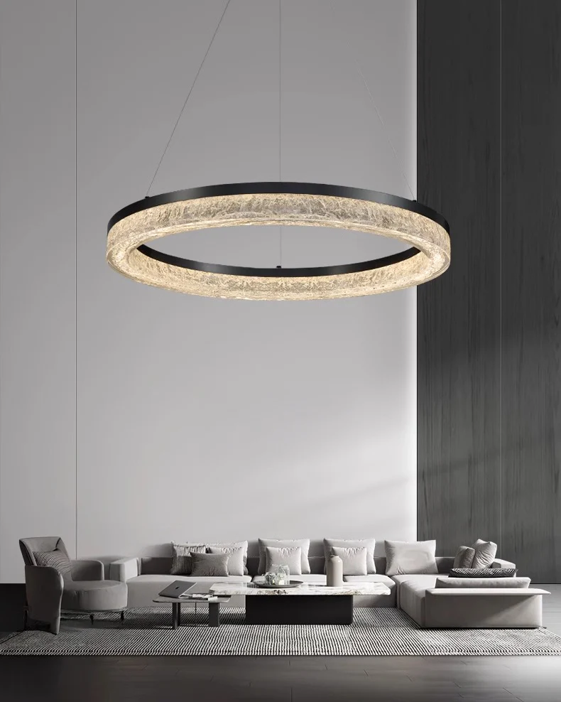WOMO Resin Circular Led Chandelier-2994 - Image 4
