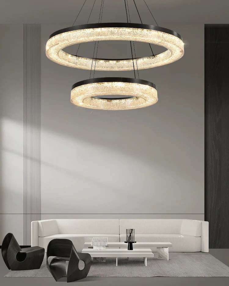 WOMO Resin Circular Led Chandelier-2994 - Image 8
