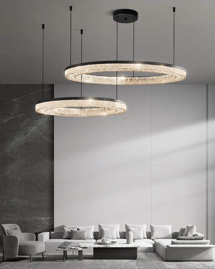 WOMO Resin Circular Led Chandelier-2994 - Image 9