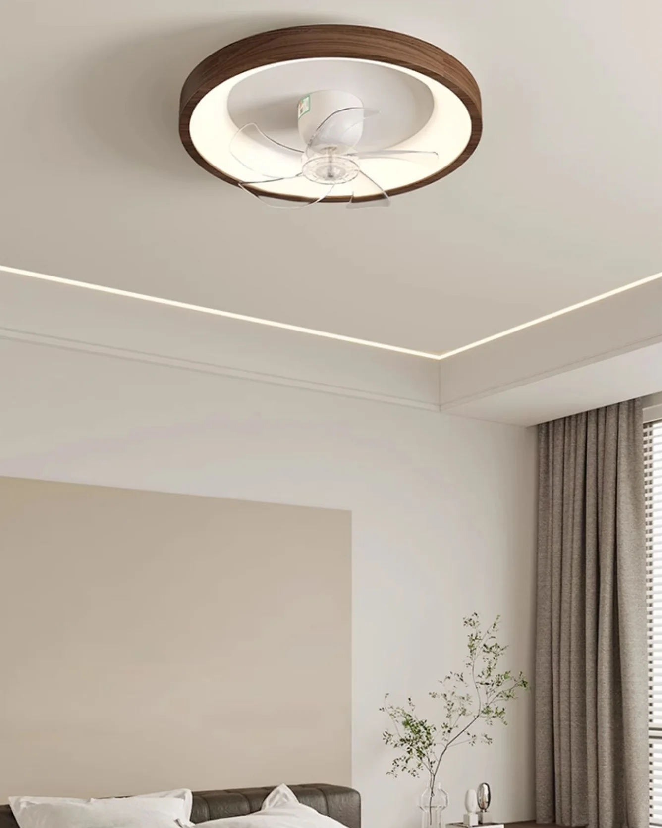WOMO Retractable Low Profile Ceiling Fan Lamp - WM5271 - Image 4