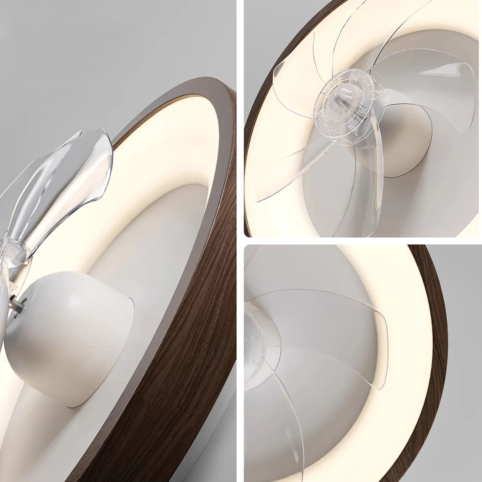 WOMO Retractable Low Profile Ceiling Fan Lamp - WM5271 - Image 5