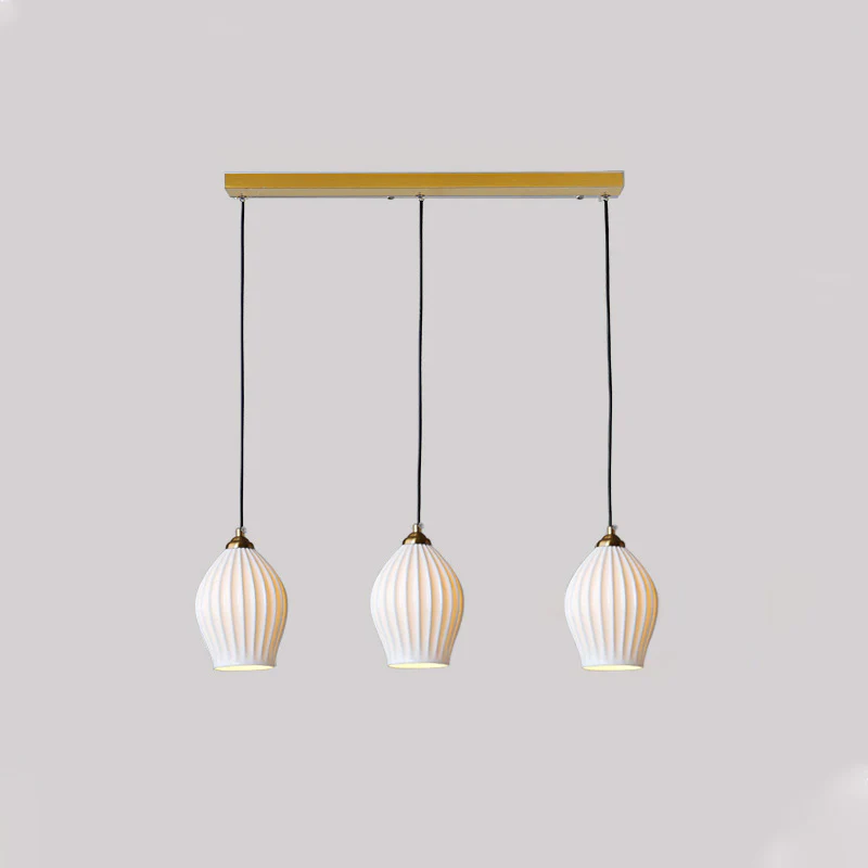 WOMO Ribbed Bud Ceramic Multi-Light Chandelier-WM2132b - Image 15