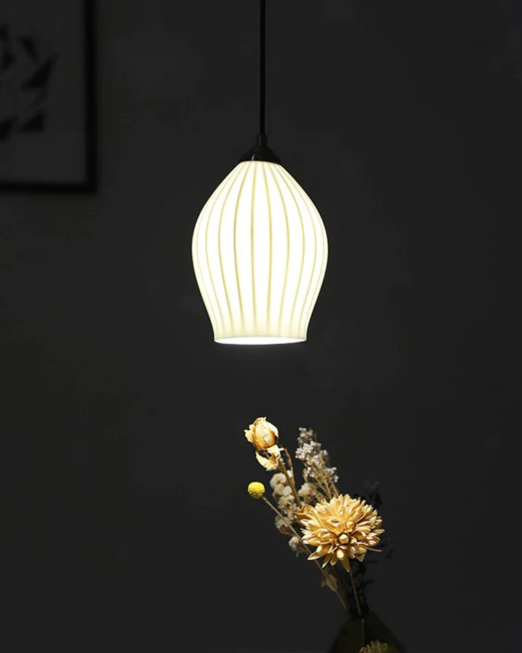 WOMO Ribbed Bud Ceramic Multi-Light Chandelier-WM2132b - Image 8
