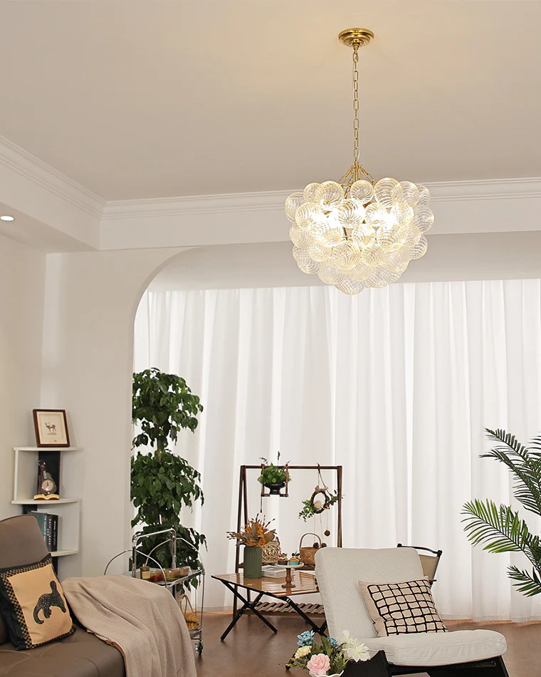 WOMO Textured Glass Bubble Chandelier-WM2180 - Image 13