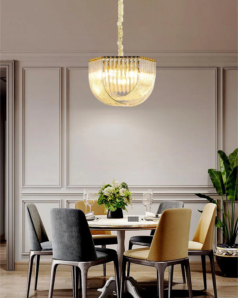 WOMO Ribbon Glass Chandelier-WM2590 - Image 5