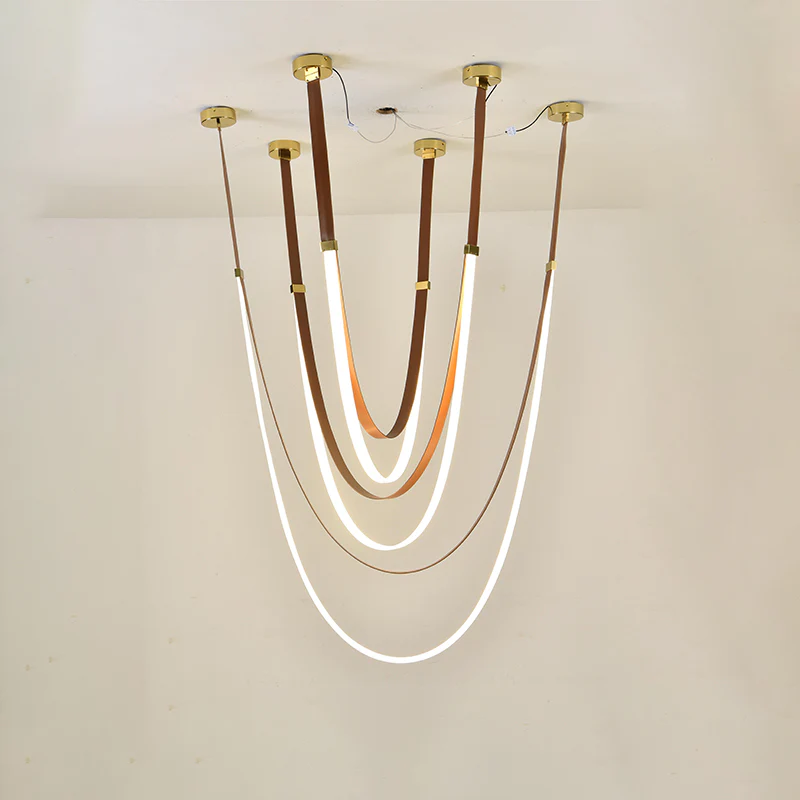 WOMO Ribbon Leather Chandelier-WM2908 - Image 22