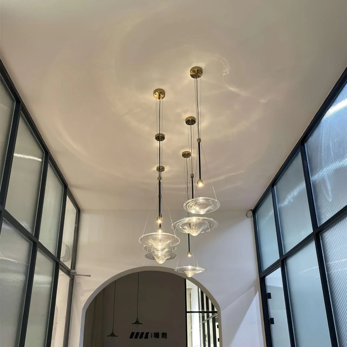 WOMO Ripple Glass Pendant Light-WM2092 - Image 11