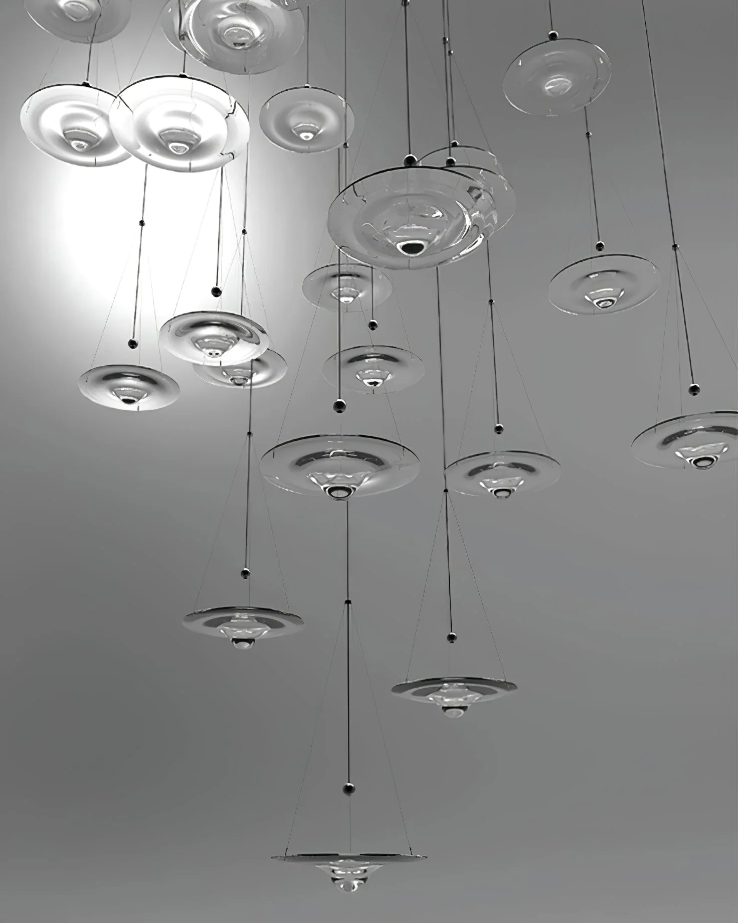 WOMO Ripple Glass Pendant Light-WM2092 - Image 13